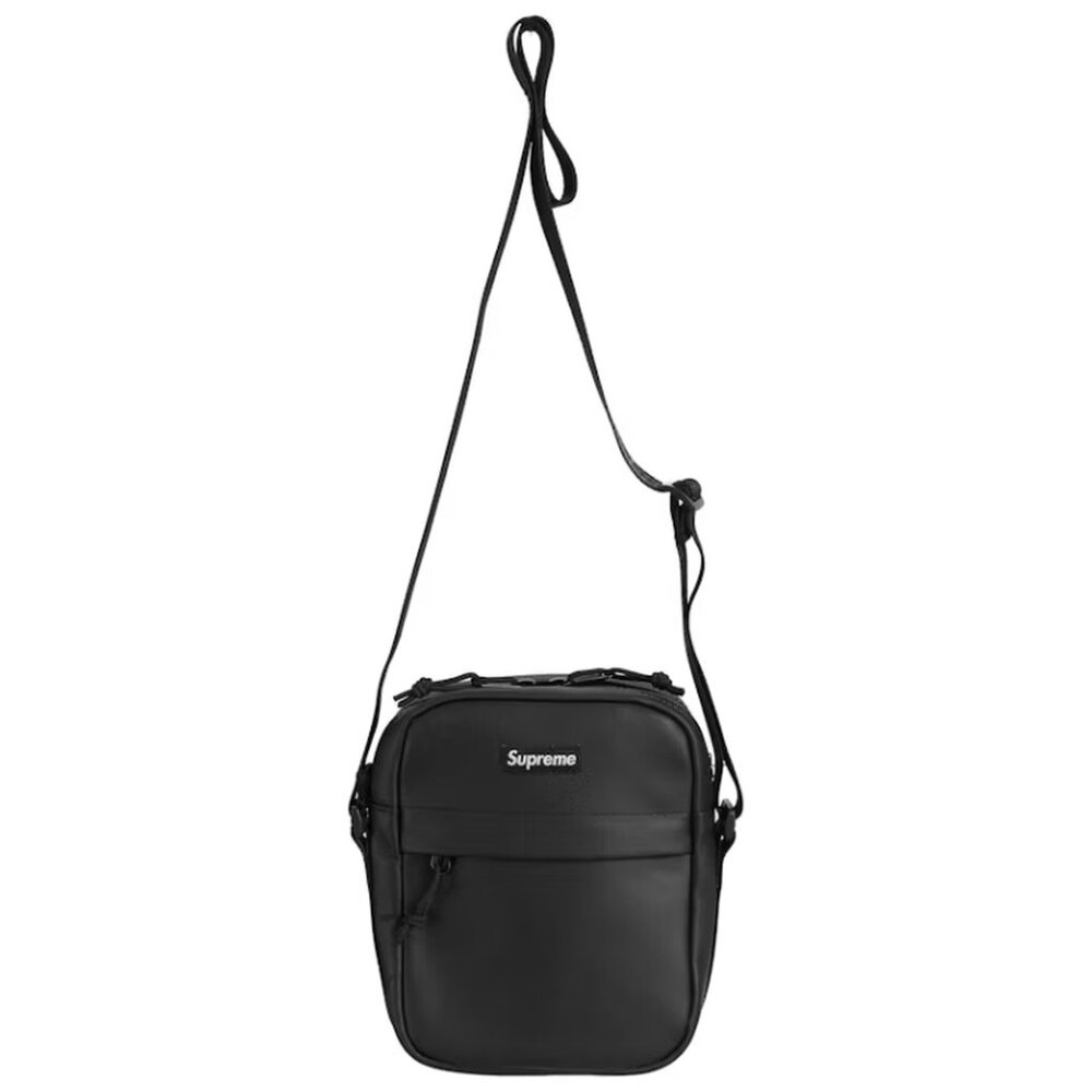 Supreme FW23 Leather Shoulder Bag Black - Picture 3 of 4